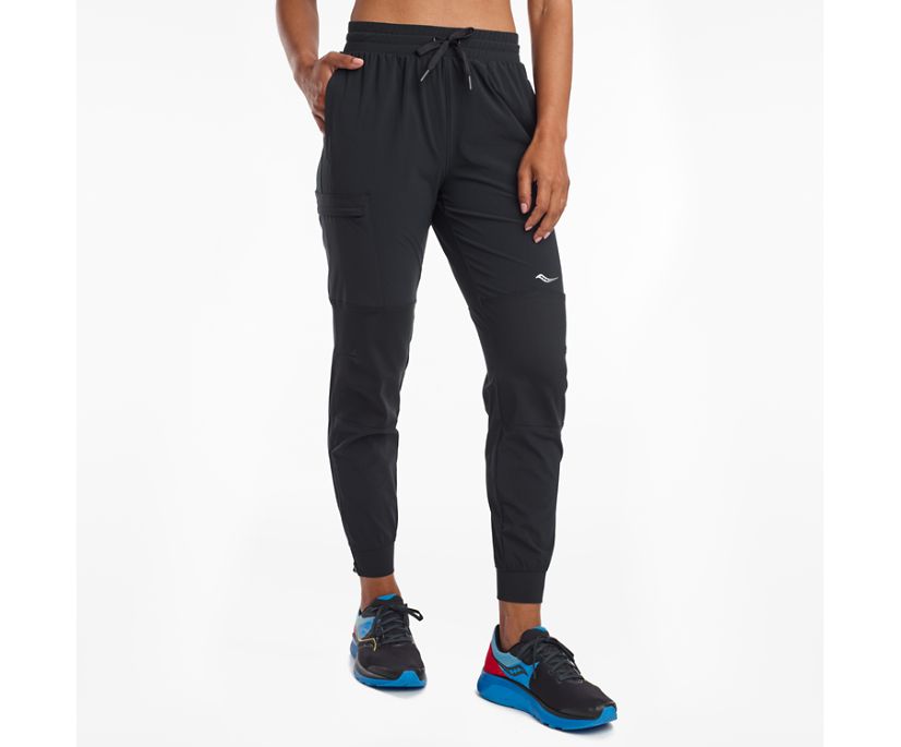 Saucony Summit Jogger Women\'s Pants Black | Canada 278KORI